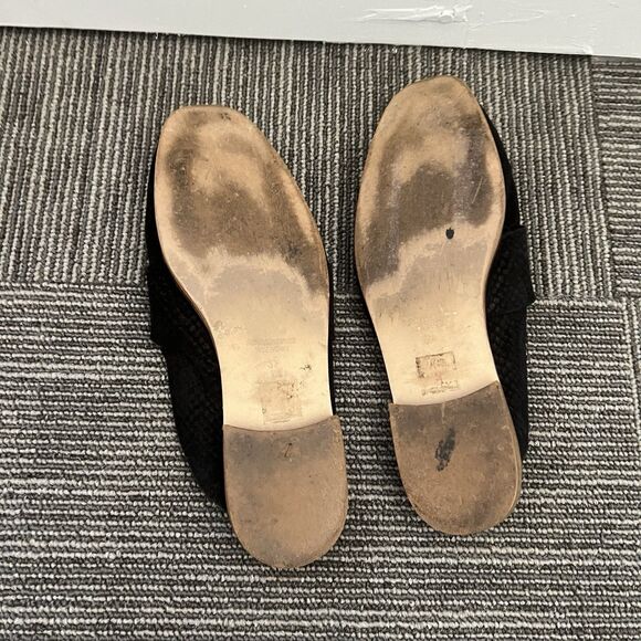 Free People Women's At Ease Slip On Loafer Mules 37/6.5 Embossed Suede Mule - Picture 6 of 7